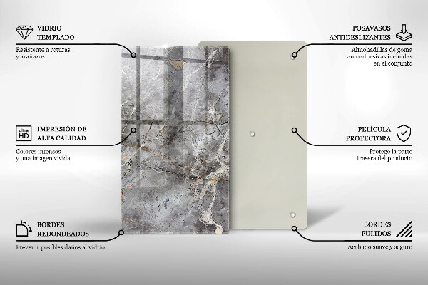 Protège plaque de cuisson Texture de pierre