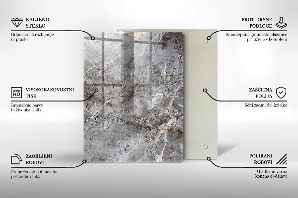 Protège plaque de cuisson Texture de pierre