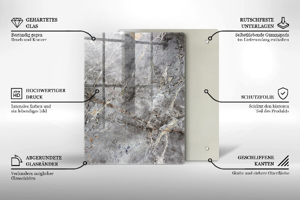 Protège plaque de cuisson Texture de pierre