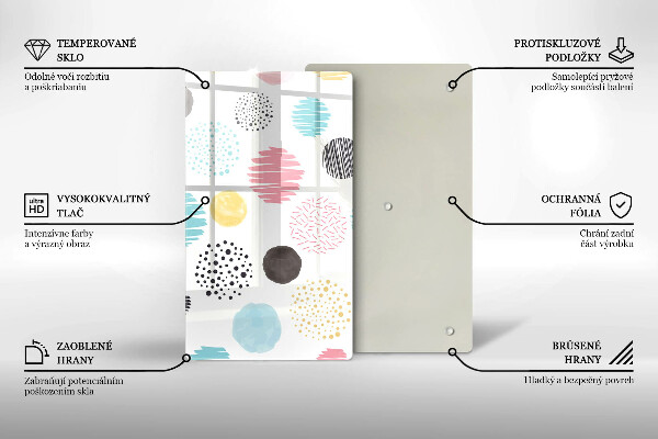 Protège plaque de cuisson Formes peintes