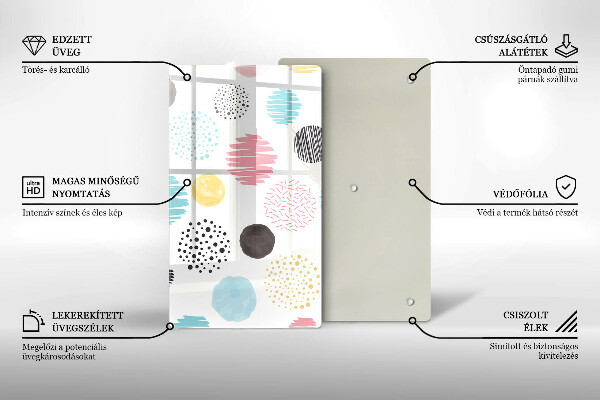 Protège plaque de cuisson Formes peintes