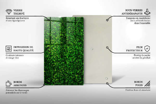 Protège plaque de cuisson Plante à petites feuilles