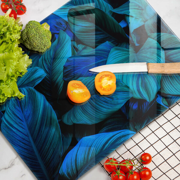 Protège plaque de cuisson Feuilles de végétation de la jungle