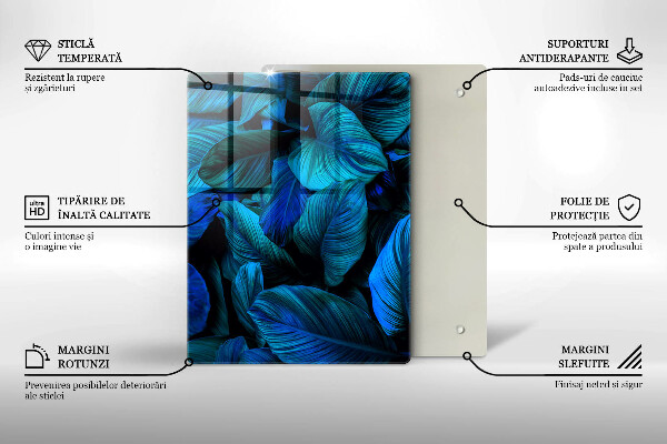 Protège plaque de cuisson Feuilles de végétation de la jungle
