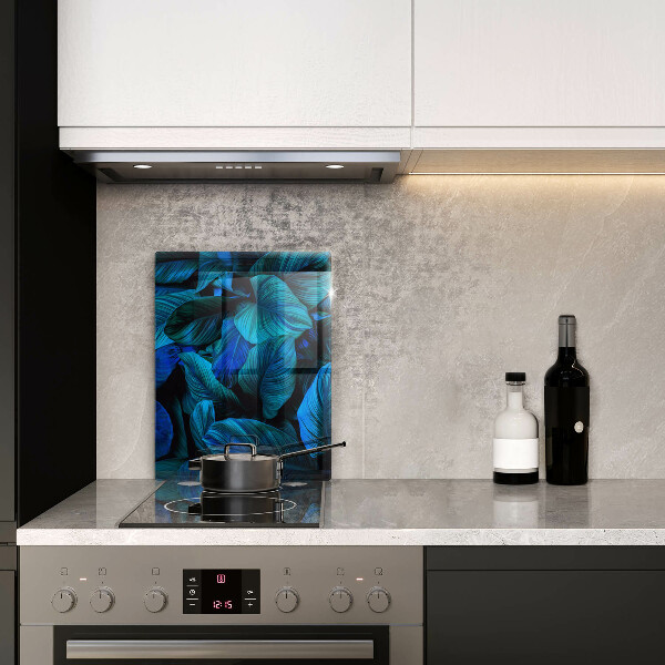 Protège plaque de cuisson Feuilles de végétation de la jungle