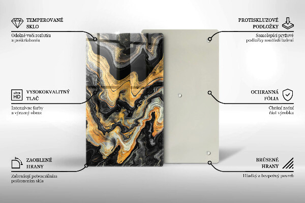 Protège plaque de cuisson Structure abstraite