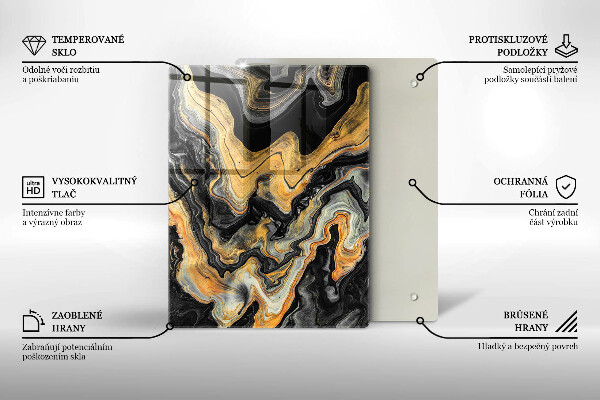Protège plaque de cuisson Structure abstraite
