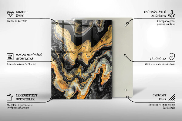 Protège plaque de cuisson Structure abstraite