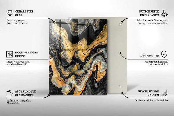 Protège plaque de cuisson Structure abstraite