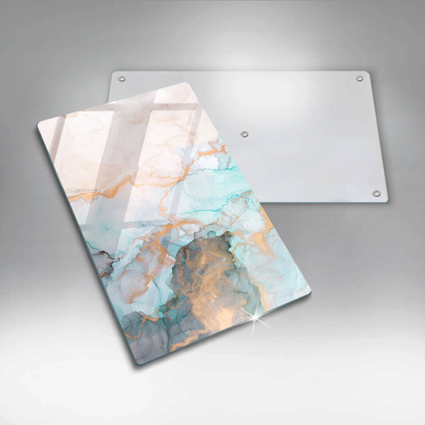 Protège plaque de cuisson Abstraction de marbre