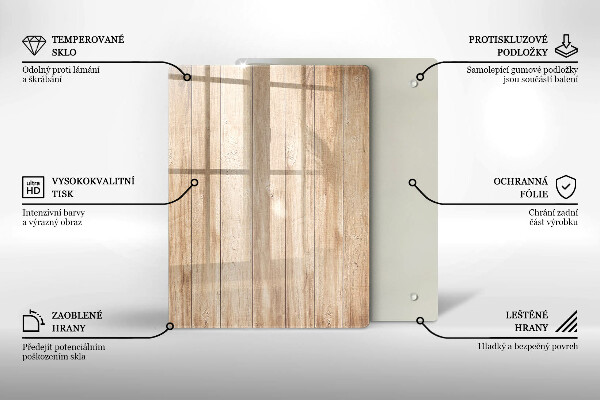 Protège plaque de cuisson Planches de bois