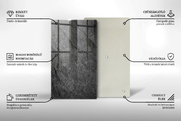 Protège plaque de cuisson Texture de pierre