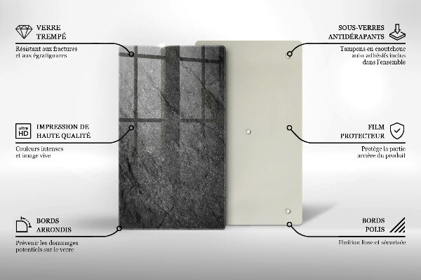 Protège plaque de cuisson Texture de pierre