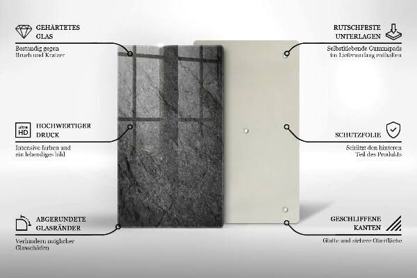 Protège plaque de cuisson Texture de pierre