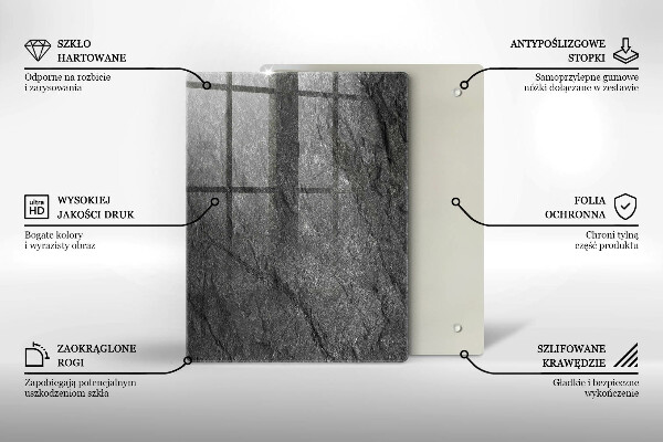 Protège plaque de cuisson Texture de pierre