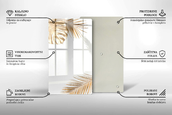 Protège plaque de cuisson feuilles d'or