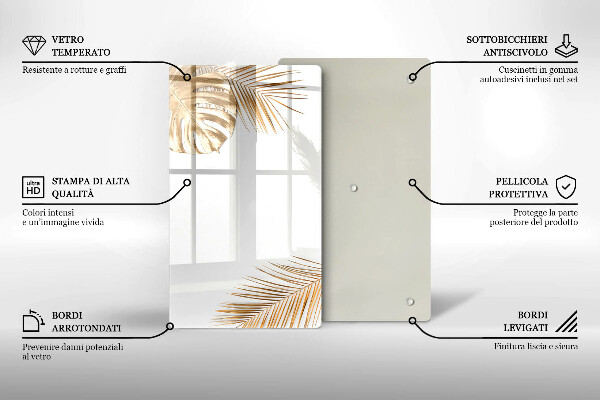 Protège plaque de cuisson feuilles d'or