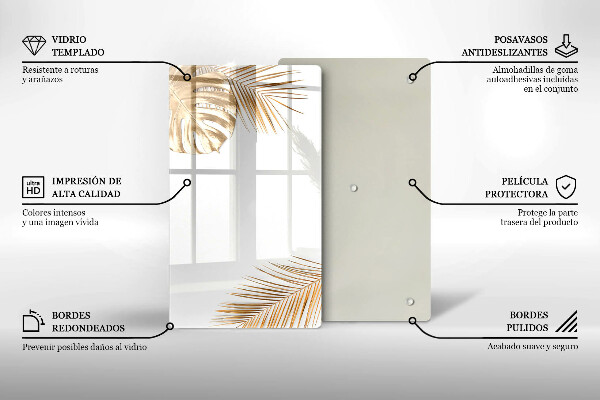 Protège plaque de cuisson feuilles d'or