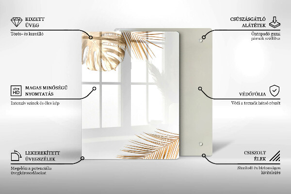 Protège plaque de cuisson feuilles d'or