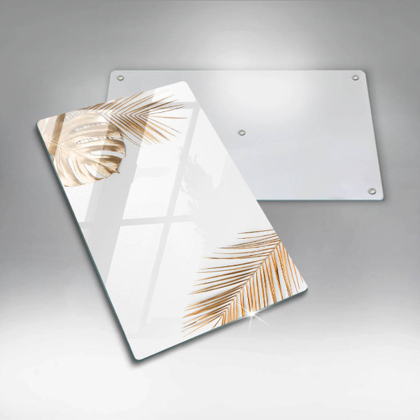 Protège plaque de cuisson feuilles d'or