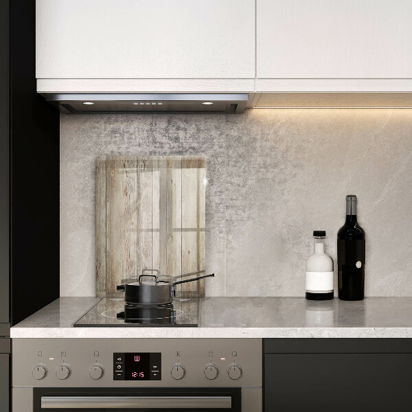 Protège plaque de cuisson Planches de bois