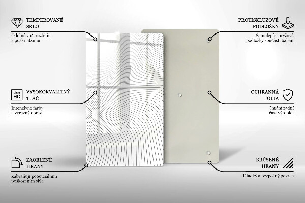 Protège plaque de cuisson Modèle de lignes modernes