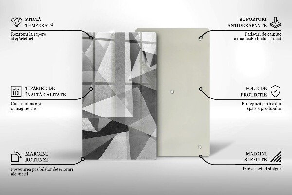 Protège plaque de cuisson Abstraction concrète et nette