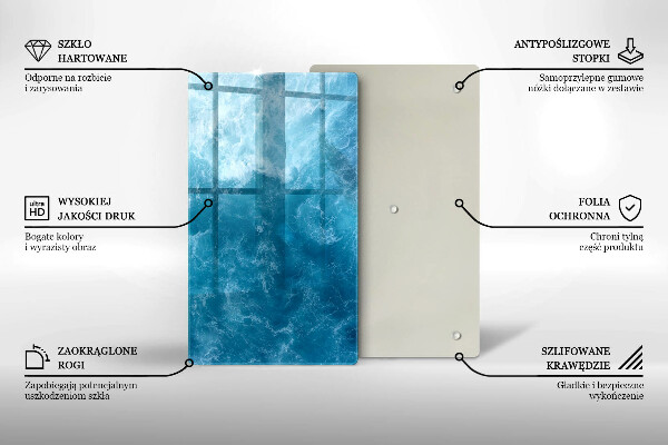 Protège plaque de cuisson L'eau bleue