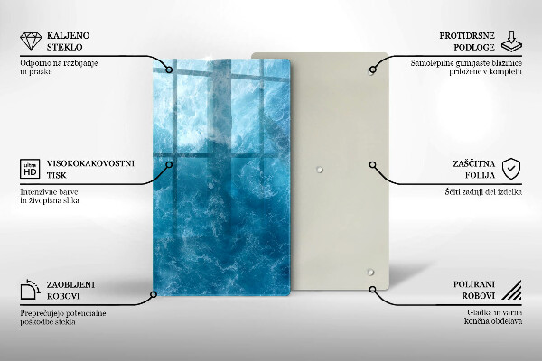 Protège plaque de cuisson L'eau bleue