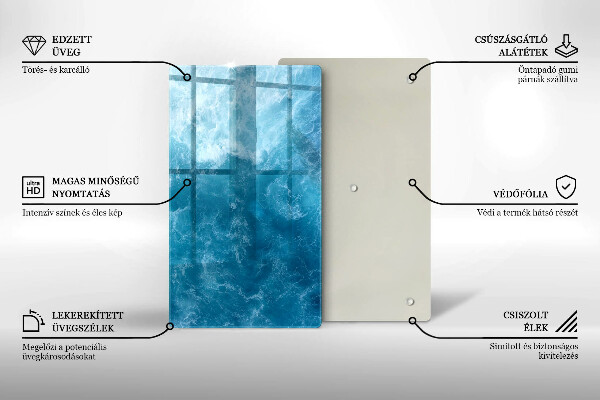 Protège plaque de cuisson L'eau bleue