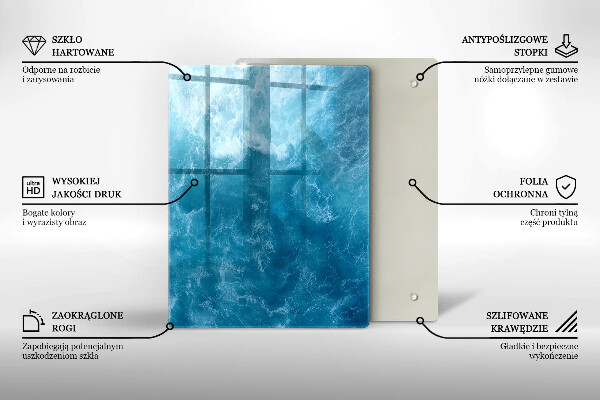 Protège plaque de cuisson L'eau bleue