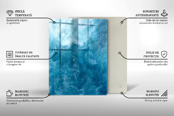 Protège plaque de cuisson L'eau bleue