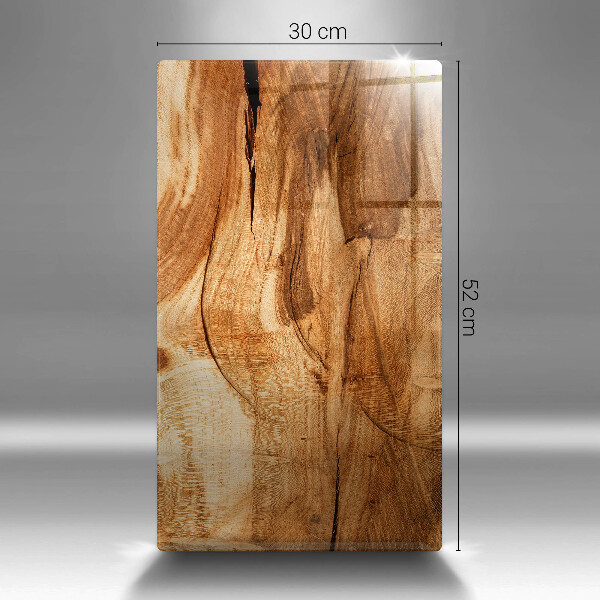 Protège plaque de cuisson Texture de planche de bois