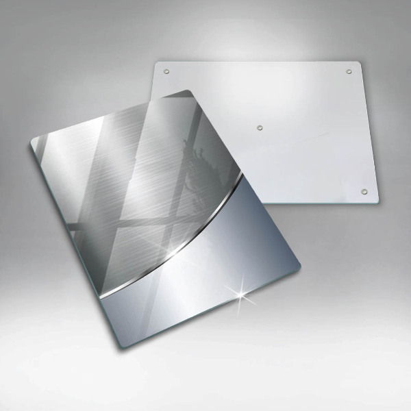 Protège plaque de cuisson Modèle d'abstraction en métal