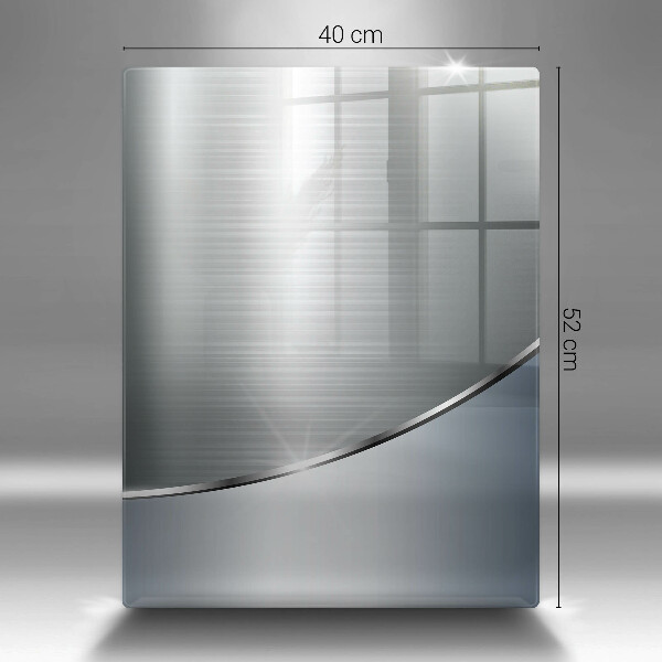 Protège plaque de cuisson Modèle d'abstraction en métal