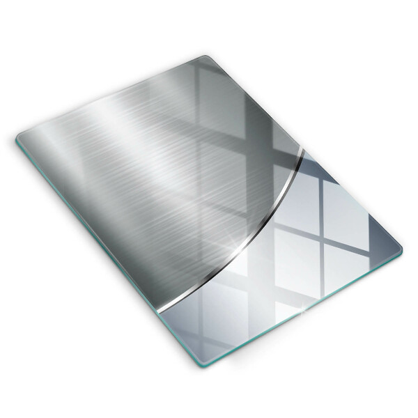 Protège plaque de cuisson Modèle d'abstraction en métal