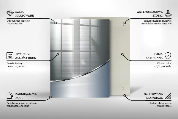 Protège plaque de cuisson Modèle d'abstraction en métal