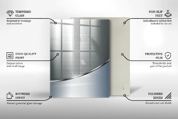 Protège plaque de cuisson Modèle d'abstraction en métal