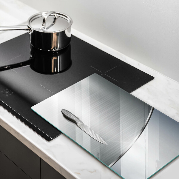 Protège plaque de cuisson Modèle d'abstraction en métal