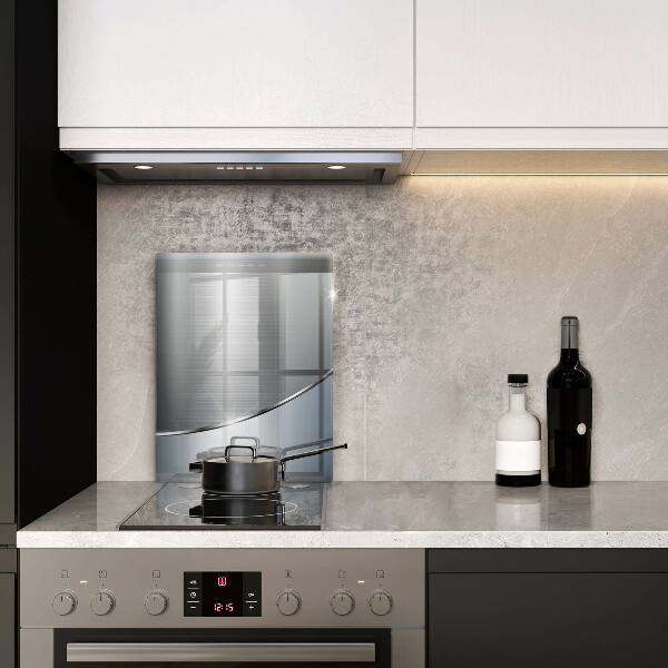 Protège plaque de cuisson Modèle d'abstraction en métal