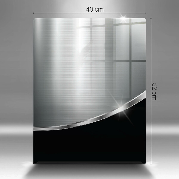 Protège plaque de cuisson Abstraction avec du métal