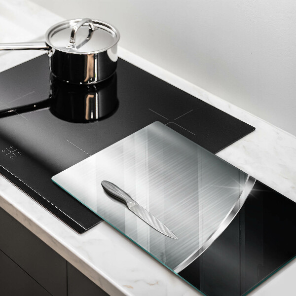 Protège plaque de cuisson Abstraction avec du métal