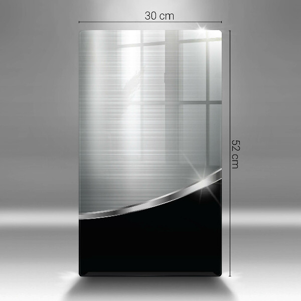 Protège plaque de cuisson Abstraction avec du métal