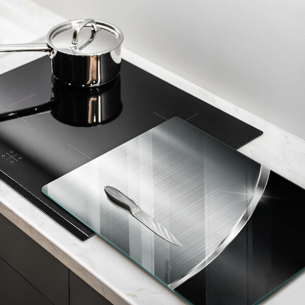 Protège plaque de cuisson Abstraction avec du métal