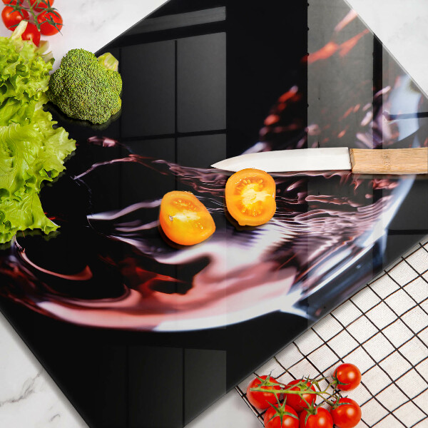 Protection plaque induction Un verre de vin rouge