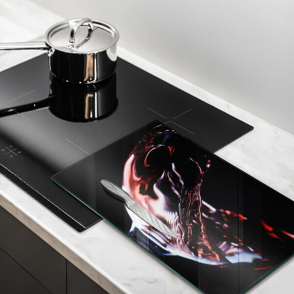 Protection plaque induction Un verre de vin rouge