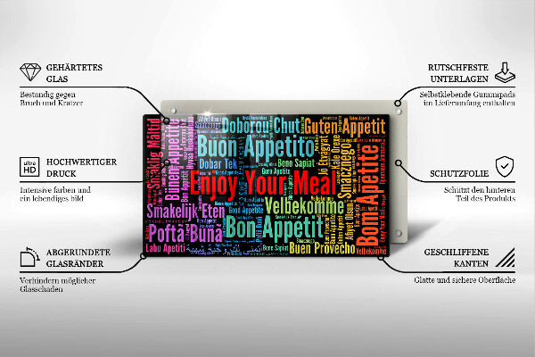 Protection plaque induction Sous-titres Bon appétit langues
