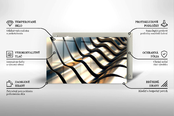 Protection plaque induction Formes métalliques 3D