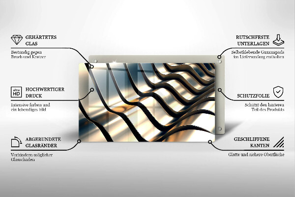 Protection plaque induction Formes métalliques 3D