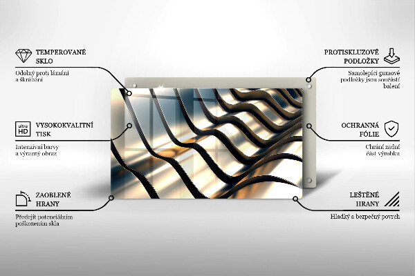 Protection plaque induction Formes métalliques 3D